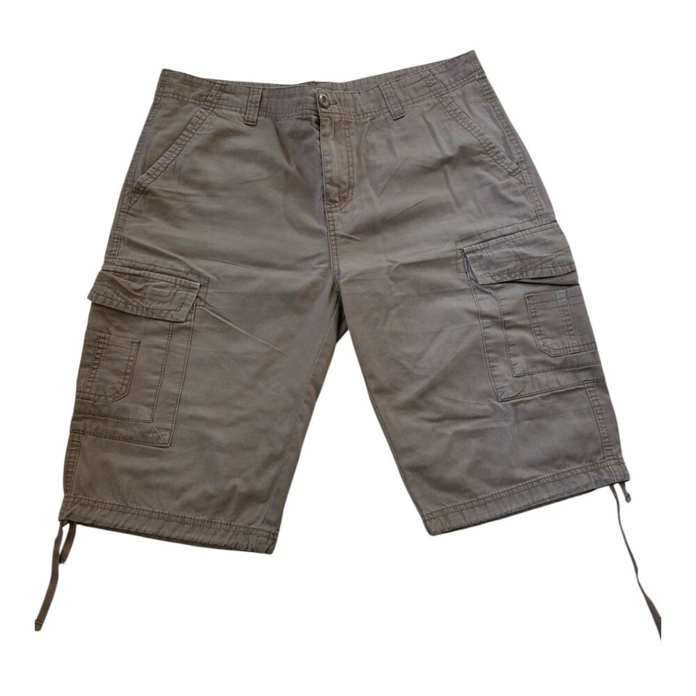 Ring of Fire Men’s Khaki Cargo Shorts Size 34 – Pre-Owned, Good Condition - Picture 14 of 14
